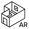 3d virtual store icon