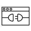 Plug & web page icon