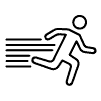 Person running icon