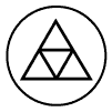 Circle with 4 triangles icon
