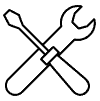 Spanner & screwdriver icon